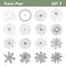 Tree plan top view for landscape set 1