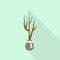 Tree for plant icon, flat style