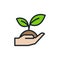 Tree planting icon,Sapling icon,Vector and Illustration