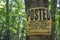 Tree posted sign Private Property no trespassing