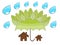 Tree protect home illustrattion