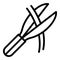 Tree pruning icon outline vector. Garden maintenance