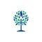 Tree religious cross symbol icon vector design.