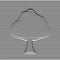 Tree shape in 3d volume optic illusion style