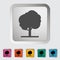 Tree. Single icon.