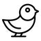 Tree sparrow icon outline vector. Flight bird