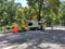 Tree Surgeons Working Among People Enjoying Central Park, New York City, USA