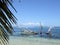 Tree trunk in clear sea