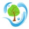 Tree water logo