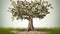 The tree on which money grows. Easy money concept. Generative AI
