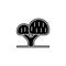 Tree, willow icon. Simple glyph, flat vector of tree icons for ui and ux, website or mobile application