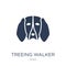 Treeing Walker Coonhound dog icon. Trendy flat vector Treeing Wa