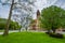 Trees and City Hall, in Albany, New York