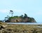 Trees and Greenery over an Island in Sea with Shore with Coral Stones in Foreground, Neil Island, Andaman - Holm or Skerry