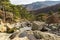 Trees and mountains from Cascade des Anglais in Corsica