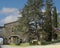 Trees and plants at the front of Capanna Farm, situated to the north of Montalcino.