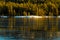 Trees Reflected In The Ice On Pharoah Lake, Adirondack Forest Pr