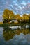 Trees by the riverbank of Gota canal