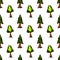 Trees seamless pattern vector illustration for for fabric, cloth, package, wall, decoration, furniture, printing media