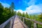 Treetop walk in Black Forest with 40m high Lookout tower located at Sommerberg, Bad Wildbad - Travel destination in Germany