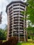 Treetop walkway tower in Janske Lazne. Stezka korunami stromu.