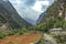 Trek in the annapurna sanctuary near Chame