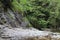 Trekker trail in Canyon Piecky in SlovenskÃ½ raj Slovak Paradise National Park