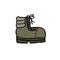 Trekking boots doodle icon, vector illustration