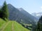 Trekking path in the alps