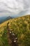 Trekking path from Trem peak to Falcon ridge at Suva Planina mountain