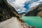 Trekking to Laguna 69 and passing by Laguna de Llanganuco in Peru Cordillera Blanca