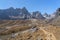 Trekking trail to Chola pass, Everest region