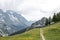Trekking trail of the Tour du Mont Blanc trail