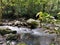 Trekking up to Mahua Waterfall Tambunan, Sabah. Malaysia, Borneo.