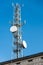 Trellis mobile antennas and satellite dishes