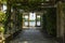 A trellis walkway leading to Hever Lake