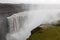 Tremendous Dettifoss waterfall in Vatnajokull.