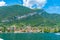 Tremezzo town and lake Como in Italy