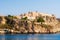 Tremiti Islands, Puglia, Italy, July 2020: View of San Nicola Island and the Badiali Castle.