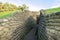 The trenches on battlefield of Vimy ridge France.