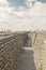 The Trenches of death world war one sandbags in Belgium