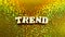 Trend. Golden background for writing text
