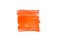 Trend photo on the theme of fashionable orange hue this season. Bright blurred smear of watercolor paint.