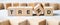 Trend words from wooden blocks with letters