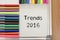 Trends 2016 text concept