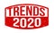 Trends 2020 sign or stamp