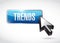 trends button sign concept illustration