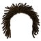 Trendy african  hair dreadlocks . realistic  3d . fashion beauty style