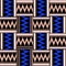 Trendy aztec tribal pattern geometric zigzag design