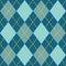 Trendy blue argyle seamless pattern background